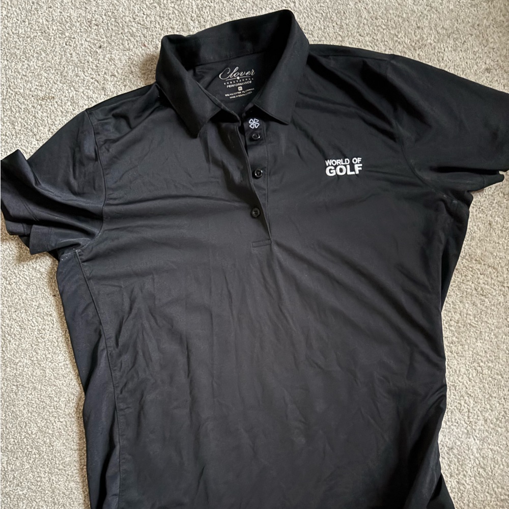 Black Polo Golf Shirt for women